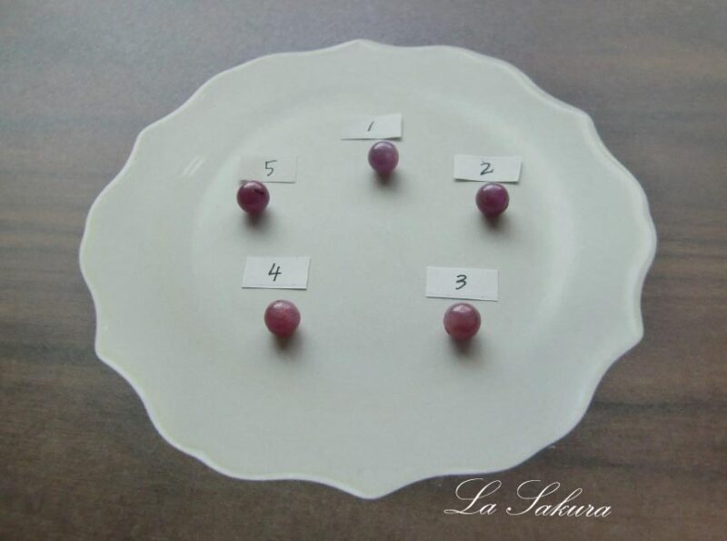 天然石ルビー1粒ネックレス